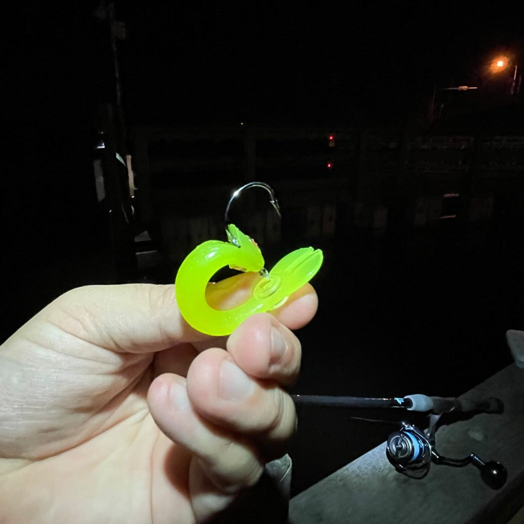 3.25" 5pc. Recoil Baits - Chartreuse