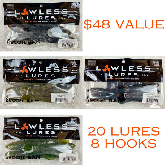 Lawless Lures Recoil Bait NEW Sizes and Colors, General Discussions