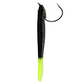 5.25" 5pc. Recoil Baits - Black Blue Flake Chartreuse Tail