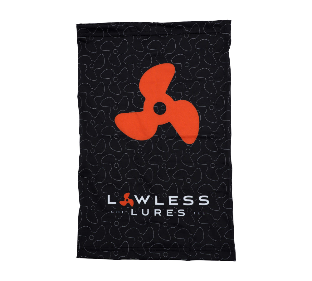Lawless Lures Neck Gaiter (Black / Orange / Grey)